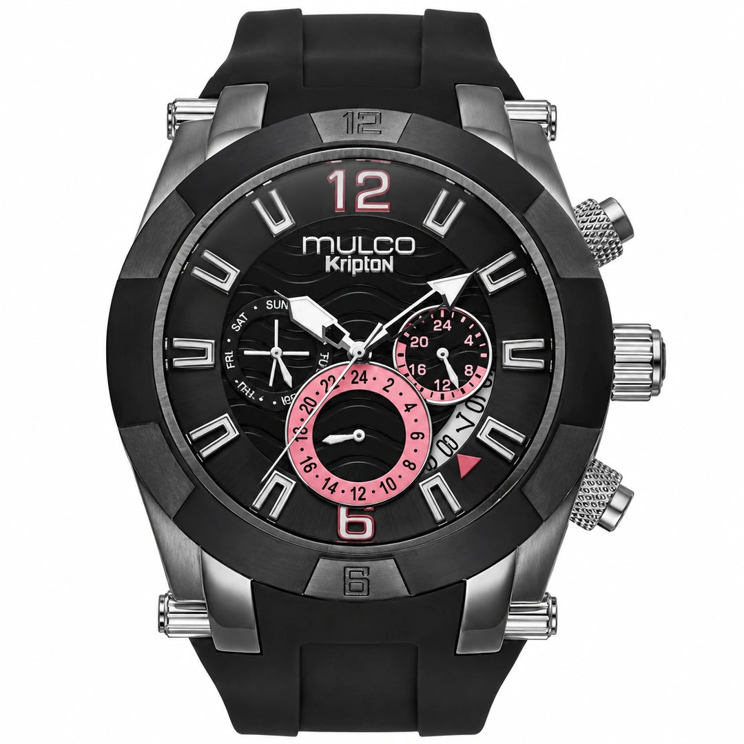 Reloj Mulco Kripton Royale Negro Rosado