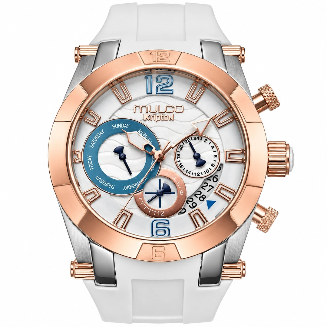 Reloj Mulco Kripton Lady Royale Blanco Azul